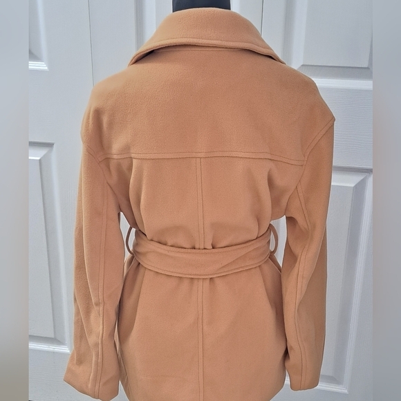 Nordstrom Love Tree Camel Wrap Coat Size S - Picture 4 of 11